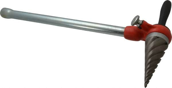 Ridgid - 1/4 to 2 Pipe Capacity, Spiral Pipe Reamer with Handle - Cuts Metallic Tubing - Strong Tooling