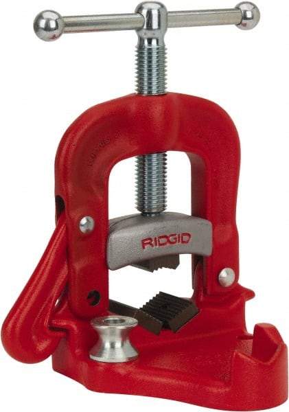 Ridgid - 1/8" to 3" Pipe Capacity, Bench Yoke Vise - Strong Tooling