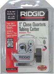 Ridgid - 1/4" to 1-1/8" Pipe Capacity, Mini Tube Cutter - Cuts Copper, Aluminum, Brass, Plastic - Strong Tooling