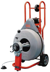 Ridgid - Electric Battery Drain Cleaning Machine - For 3" to 8" Pipe, 100' Cable, 200 Max RPM - Strong Tooling