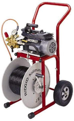 Ridgid - Electric Battery Drain Cleaning Machine - For 1-1/4" to 4" Pipe, 110' Cable - Strong Tooling