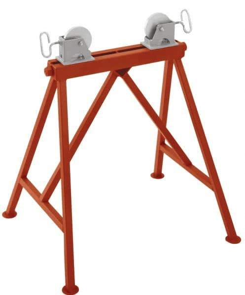 Ridgid - 1/4" to 36" Pipe Capacity, Adjustable Pipe Stand with 2 Adjustable Rollers - 2,500 Lb Capacity - Strong Tooling