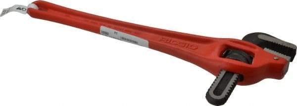 Ridgid - 18" Steel Offset Pipe Wrench - 2-1/2" Pipe Capacity - Strong Tooling