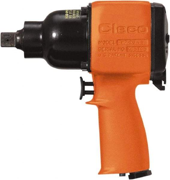 Cleco - 1" Drive, 1,200 RPM, 1,600 Ft/Lb Torque Impact Wrench - T-Handle, 1,000 IPM, 60 CFM, 620 psi, 3/8" NPT Inlet - Strong Tooling