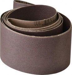 Tru-Maxx - 3" Wide x 90" OAL, 100 Grit, Aluminum Oxide Abrasive Belt - Aluminum Oxide, Fine, Coated, X Weighted Cloth Backing, Series VAC228 - Strong Tooling