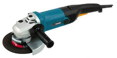 Makita - 7" Wheel Diam, 6,000 RPM, Corded Angle & Disc Grinder - 5/8-11 Spindle, 120 Volts, 15 Amps, Side Exhaust - Strong Tooling