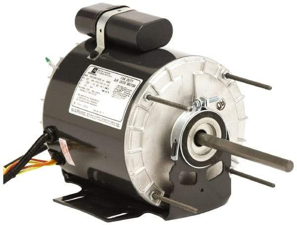 US Motors - 1/4 hp, TEAO Enclosure, Auto Thermal Protection, 1,075 RPM, 115 Volt, 60 Hz, Industrial Electric AC/DC Motor - Size 48 Frame, Hub/Stud Mount, 1 Speed, Ball Bearings, 3.6 Full Load Amps, B Class Insulation, CCW Lead End Rev - Strong Tooling