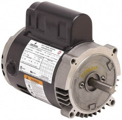 US Motors - 1/2 hp, ODP Enclosure, Manual Thermal Protection, 1,625 RPM, 115 Volt, 60 Hz, Single Phase Permanent Split Capacitor (PSC) Motor - Size 56 Frame, Rigid Mount, 1 Speed, Ball Bearings, 5.00 Full Load Amps, B Class Insulation, Reversible - Strong Tooling