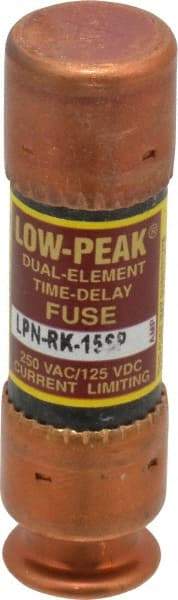 Cooper Bussmann - 125 VDC, 250 VAC, 15 Amp, Time Delay General Purpose Fuse - Fuse Holder Mount, 50.8mm OAL, 100 at DC, 300 at AC (RMS) kA Rating, 9/16" Diam - Strong Tooling