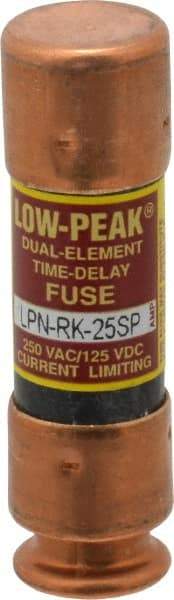 Cooper Bussmann - 125 VDC, 250 VAC, 25 Amp, Time Delay General Purpose Fuse - Bolt-on Mount, 50.8mm OAL, 100 at DC, 300 at AC (RMS) kA Rating, 9/16" Diam - Strong Tooling