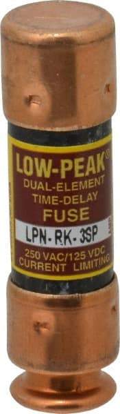 Cooper Bussmann - 125 VDC, 250 VAC, 3 Amp, Time Delay General Purpose Fuse - Fuse Holder Mount, 50.8mm OAL, 100 at DC, 300 at AC (RMS) kA Rating, 9/16" Diam - Strong Tooling