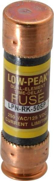 Cooper Bussmann - 125 VDC, 250 VAC, 50 Amp, Time Delay General Purpose Fuse - Fuse Holder Mount, 76.2mm OAL, 100 at DC, 300 at AC (RMS) kA Rating, 13/16" Diam - Strong Tooling