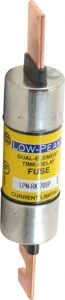 Cooper Bussmann - 250 VAC/VDC, 70 Amp, Time Delay General Purpose Fuse - Bolt-on Mount, 5-7/8" OAL, 100 at DC, 300 at AC (RMS) kA Rating, 1-1/16" Diam - Strong Tooling