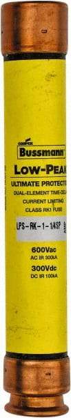 Cooper Bussmann - 300 VDC, 600 VAC, 1.25 Amp, Time Delay General Purpose Fuse - Fuse Holder Mount, 127mm OAL, 100 at DC, 300 at AC (RMS) kA Rating, 13/16" Diam - Strong Tooling