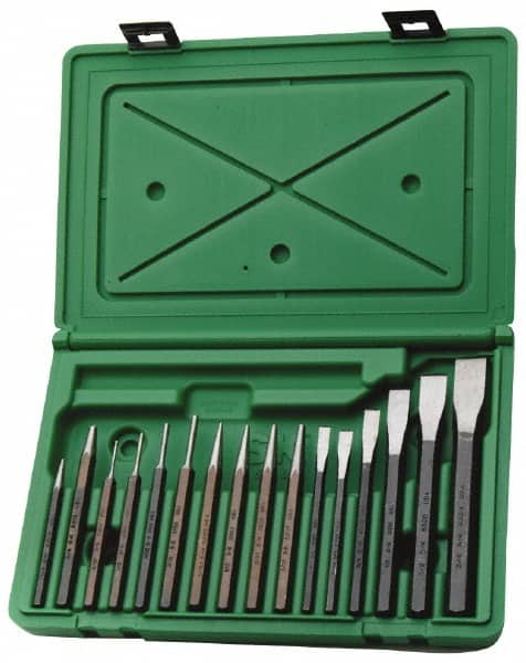 SK - 16 Piece Punch & Chisel Set - Strong Tooling