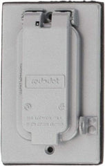 Thomas & Betts - Electrical Outlet Box Aluminum GFCI Receptacle Cover - Includes Gasket & Screw - Strong Tooling