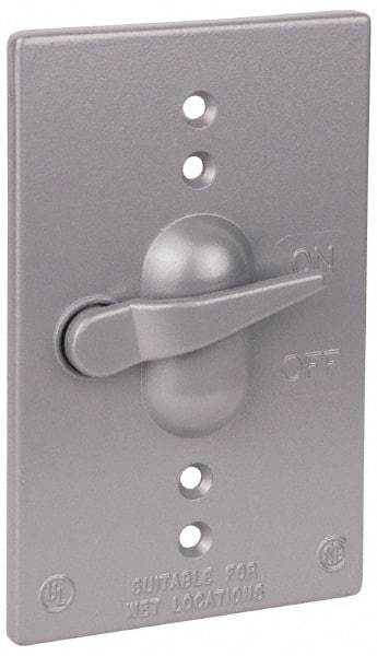 Thomas & Betts - Electrical Outlet Box Aluminum Switch Cover - Includes Gasket & Screw - Strong Tooling