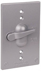 Thomas & Betts - Electrical Outlet Box Aluminum Switch Cover - Includes Gasket & Screw - Strong Tooling