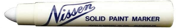 Markal - White Solid Paint Marker - Soft Crayon Tip, Alcohol Base Ink - Strong Tooling