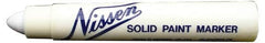 Markal - White Solid Paint Marker - Soft Crayon Tip, Alcohol Base Ink - Strong Tooling