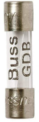 Cooper Bussmann - 250 VAC, 32 VDC, 0.125 Amp, Fast-Acting Miniature Glass Fuse - 20mm OAL, 5mm Diam - Strong Tooling