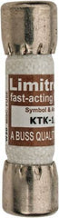 Cooper Bussmann - 600 VAC, 0.13 Amp, Fast-Acting General Purpose Fuse - Fuse Holder Mount, 1-1/2" OAL, 100 at AC kA Rating, 13/32" Diam - Strong Tooling