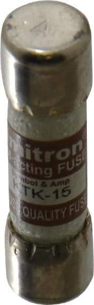 Cooper Bussmann - 600 VAC, 15 Amp, Fast-Acting General Purpose Fuse - Fuse Holder Mount, 1-1/2" OAL, 100 at AC kA Rating, 13/32" Diam - Strong Tooling