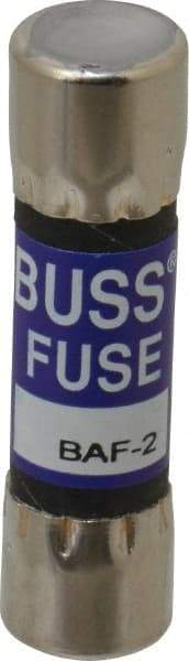 Cooper Bussmann - 250 VAC, 2 Amp, Fast-Acting General Purpose Fuse - Fuse Holder Mount, 1-1/2" OAL, 10 at 125 V kA Rating, 13/32" Diam - Strong Tooling