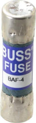 Cooper Bussmann - 250 VAC, 4 Amp, Fast-Acting General Purpose Fuse - Fuse Holder Mount, 1-1/2" OAL, 10 at 125 V kA Rating, 13/32" Diam - Strong Tooling