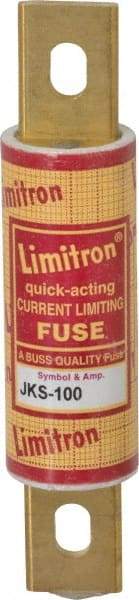 Cooper Bussmann - 600 VAC, 100 Amp, Fast-Acting General Purpose Fuse - Bolt-on Mount, 4-5/8" OAL, 200 (RMS) kA Rating, 1-1/8" Diam - Strong Tooling