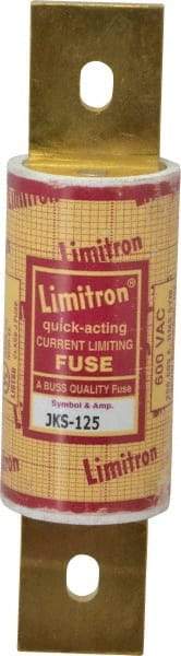 Cooper Bussmann - 600 VAC, 125 Amp, Fast-Acting General Purpose Fuse - Bolt-on Mount, 5-3/4" OAL, 200 (RMS) kA Rating, 1-5/8" Diam - Strong Tooling