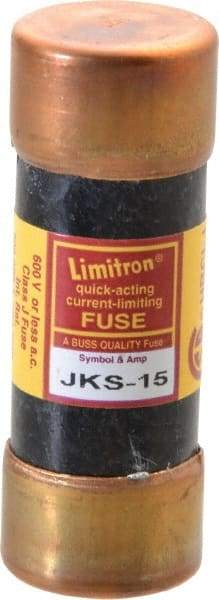 Cooper Bussmann - 600 VAC, 15 Amp, Fast-Acting General Purpose Fuse - Fuse Holder Mount, 2-1/4" OAL, 200 (RMS) kA Rating, 13/16" Diam - Strong Tooling