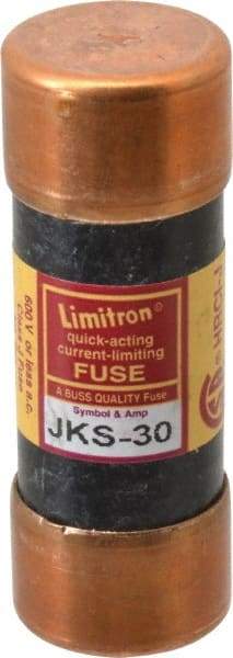 Cooper Bussmann - 600 VAC, 30 Amp, Fast-Acting General Purpose Fuse - Fuse Holder Mount, 2-1/4" OAL, 200 (RMS) kA Rating, 13/16" Diam - Strong Tooling