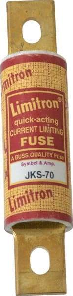 Cooper Bussmann - 600 VAC, 70 Amp, Fast-Acting General Purpose Fuse - Bolt-on Mount, 4-5/8" OAL, 200 (RMS) kA Rating, 1-1/8" Diam - Strong Tooling