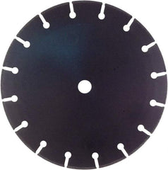 Disston - 12" Diam, 3/4 & 1" Arbor Hole Diam, Wet & Dry Cut Saw Blade - Tungsten Carbide-Tipped, Standard Round Arbor - Strong Tooling