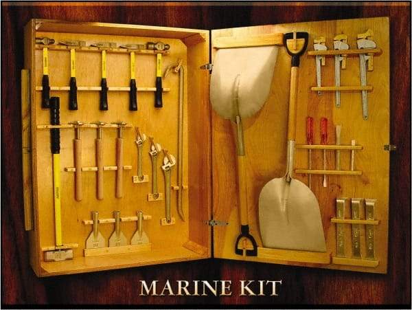 Ampco - 28 Piece Marine Tool Set - Comes in Wood Case - Strong Tooling