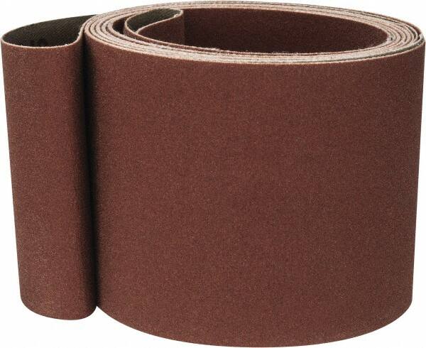Tru-Maxx - 3" Wide x 132" OAL, 240 Grit, Aluminum Oxide Abrasive Belt - Aluminum Oxide, Very Fine, Coated, X Weighted Cloth Backing - Strong Tooling