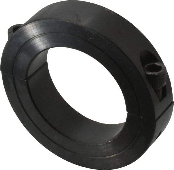 Climax Metal Products - 2-1/16" Bore, Steel, Two Piece Two Piece Split Shaft Collar - 3-1/4" Outside Diam, 3/4" Wide - Strong Tooling