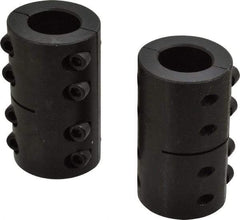 Climax Metal Products - 1" Inside x 1-3/4" Outside Diam, Two Piece Rigid Coupling without Keyway - 3" Long - Strong Tooling