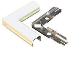 Wiremold - 3/4 Inch Long x 2 Inch Wide x 17/32 Inch High, Raceway Elbow End - 90°, Ivory, For Use with Wiremold 500 Series Raceways - Strong Tooling