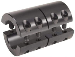 Climax Metal Products - 12mm Inside x 29mm Outside Diam, Metric Two-Piece Clamping Rigid Coupling - 45mm Long - Strong Tooling