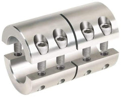 Climax Metal Products - 40mm Inside x 77mm Outside Diam, Metric Two-Piece Clamping Rigid Coupling - 108mm Long - Strong Tooling