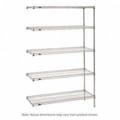 Metro - 2,000 Lb Capacity 5 Shelf Wire Shelving - Add-On Unit - Strong Tooling