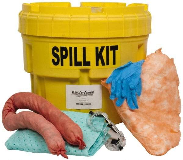 PRO-SAFE - Oil Only Spill Kit - 95 Gal Polyethylene Overpack Container - Strong Tooling