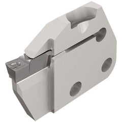 Iscar - Right Hand Cut, 5mm Insert Width, Cutoff & Grooving Support Blade for Indexables - 12mm Max Depth of Cut, 6mm Head Projection - Strong Tooling