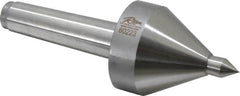 Riten - MT3 Taper Shank, 2-1/4" Head Diam 330 Lb Capacity Live Center - 5,000 Max RPM, 3-3/16" Head Length, 1/2" Point Diam, 3/4" Point Len, 330 Lb Max Workpc, 3-3/16" OAL, Pipe Nose Point - Strong Tooling