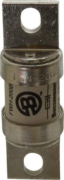 Cooper Bussmann - 500 VAC/VDC, 200 Amp, Fast-Acting Semiconductor/High Speed Fuse - Bolt-on Mount, 3-5/8" OAL, 200 (RMS Symmetrical), 50 at DC kA Rating, 1-5/32" Diam - Strong Tooling