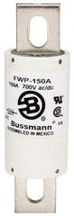 Cooper Bussmann - 700 VAC/VDC, 150 Amp, Fast-Acting Semiconductor/High Speed Fuse - Stud Mount Mount, 5-3/32" OAL, 200 (RMS), 50 at DC kA Rating, 1-1/2" Diam - Strong Tooling