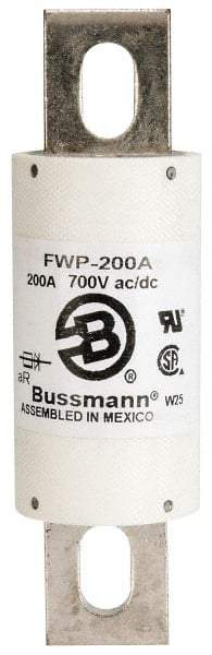 Cooper Bussmann - 700 VAC/VDC, 200 Amp, Fast-Acting Semiconductor/High Speed Fuse - Stud Mount Mount, 5-3/32" OAL, 200 (RMS), 50 at DC kA Rating, 1-1/2" Diam - Strong Tooling