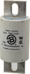 Cooper Bussmann - 700 VAC/VDC, 225 Amp, Fast-Acting Semiconductor/High Speed Fuse - Stud Mount Mount, 5-3/32" OAL, 200 (RMS), 50 at DC kA Rating, 2" Diam - Strong Tooling